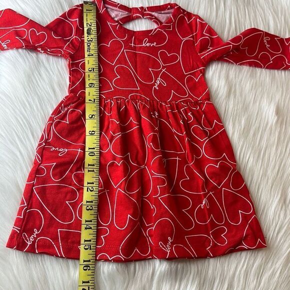 Carter’s Girls “Love” Heart Dress Size 9 Months - Picture 7 of 8